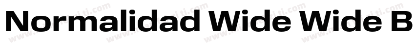 Normalidad Wide Wide Black字体转换